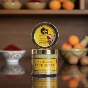 Premium Kashmiri Saffron Face Scrub – Gentle Exfoliating Glow Polish